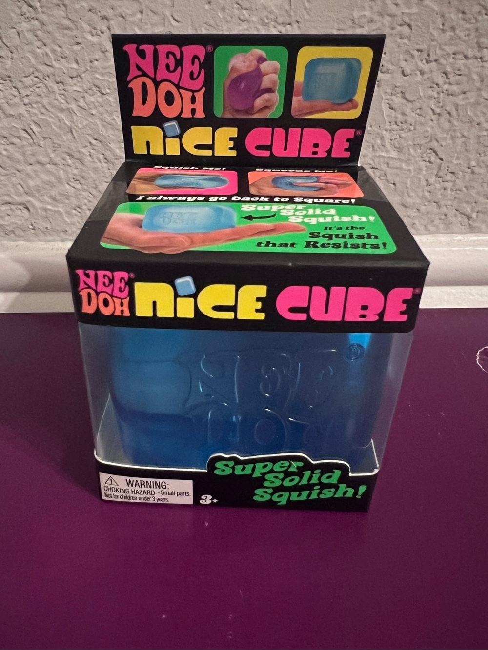 Authentic NeeDoh Nice Cube Super Solid Squish - Blue💙🧊💙🧊